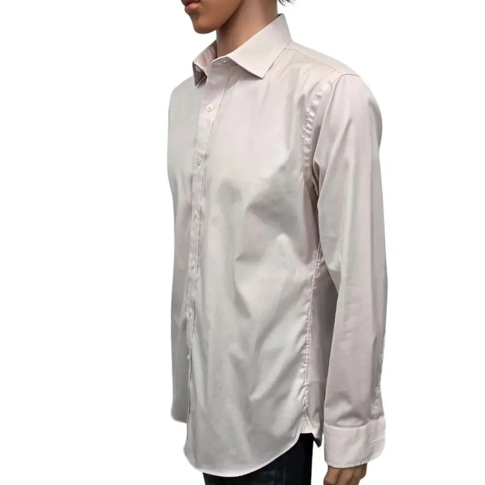 J. Crew Ludlow Dress Shirt Slim Fit Men 16 - 34 Stretch Light pink Long Sleeve
